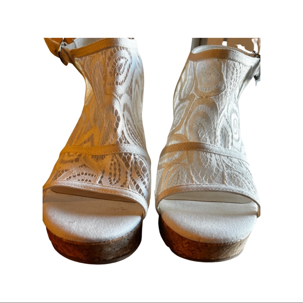 Fergalicious Cork Wedge Heels Sz 9